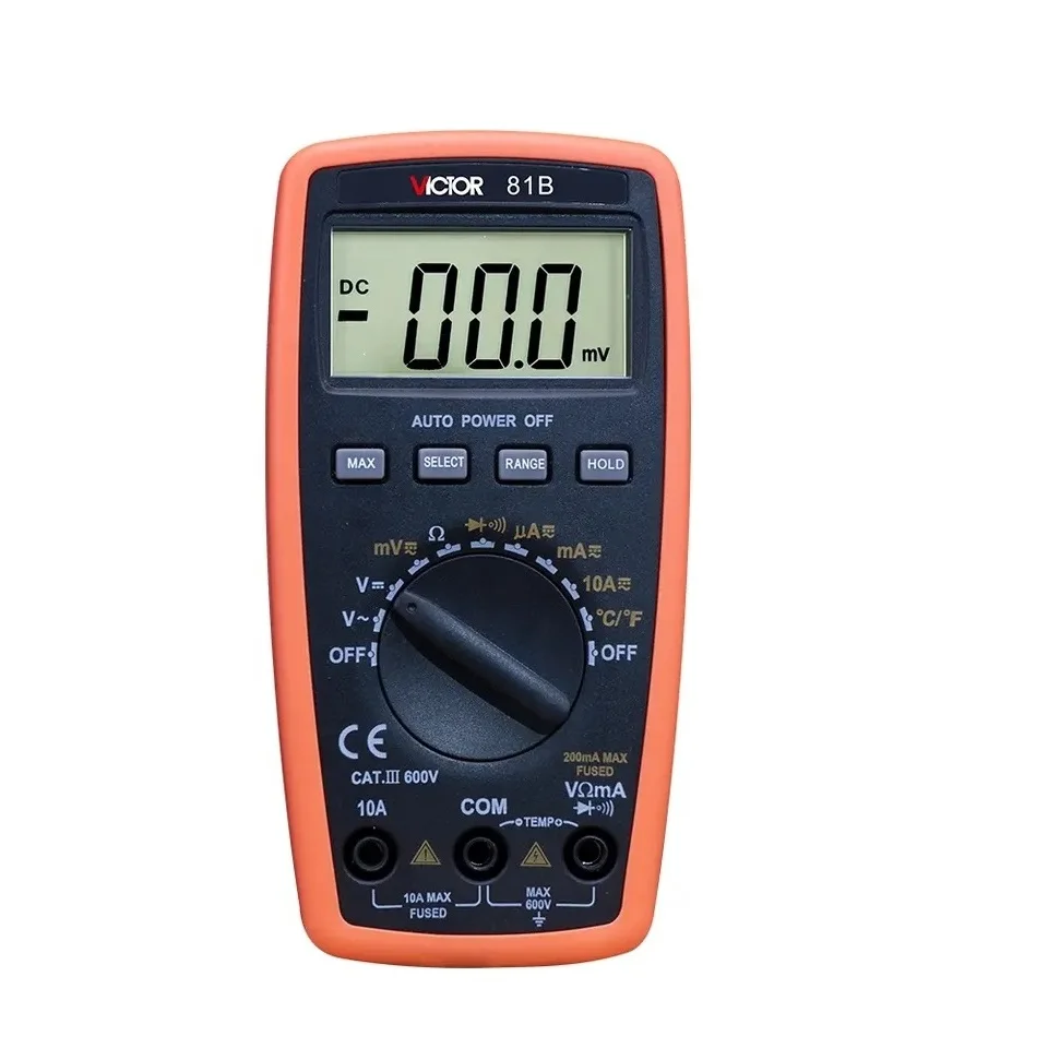 

VICTOR 81B small true rms smart digital multimeter automatic