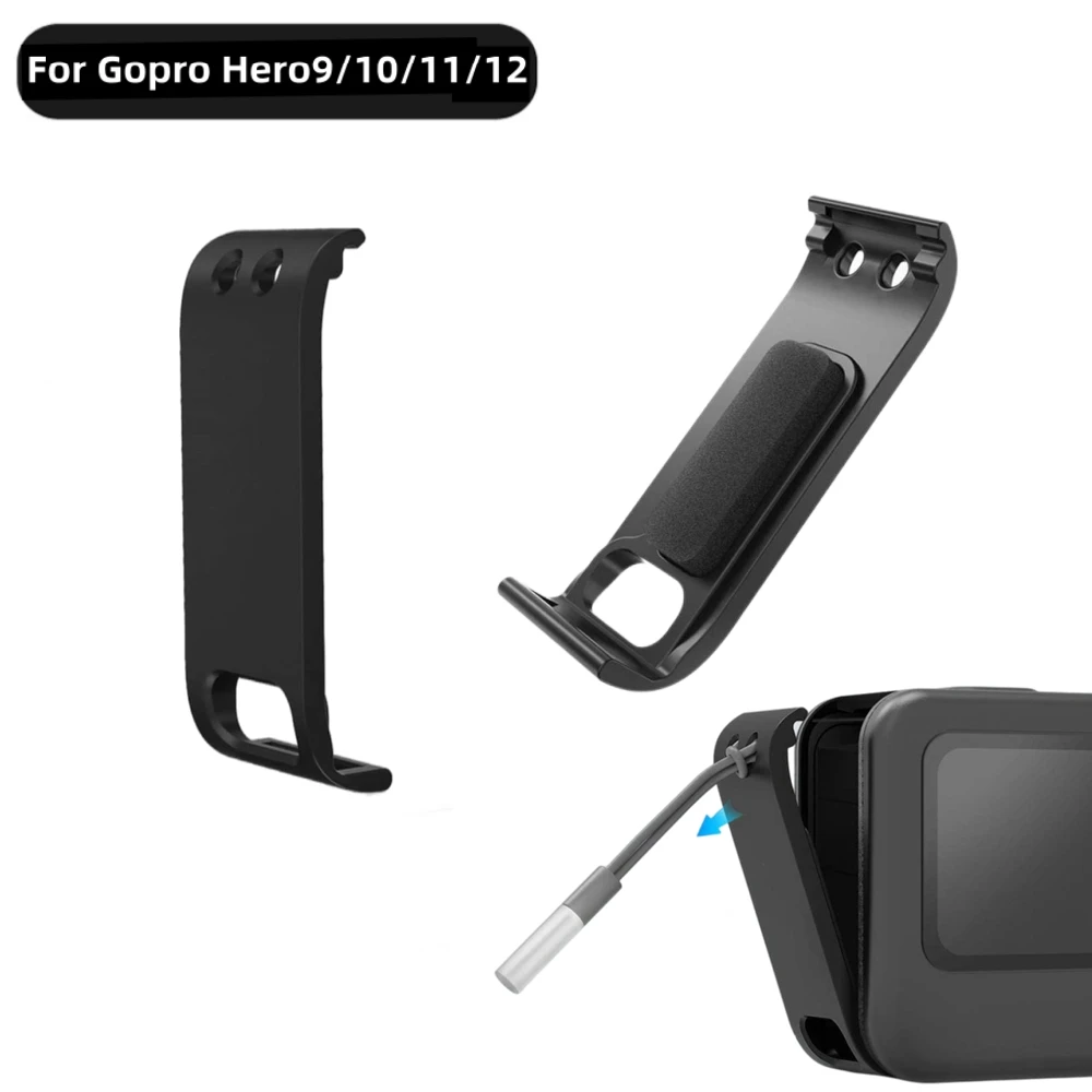 Silikonhülle für GoPro Hero 12 11 10, Schwarz, gehärtetes Glas, Displayschutzfolie, Schutzfolie, Objektivdeckel, Abdeckung für GoPro 9 Zubehör