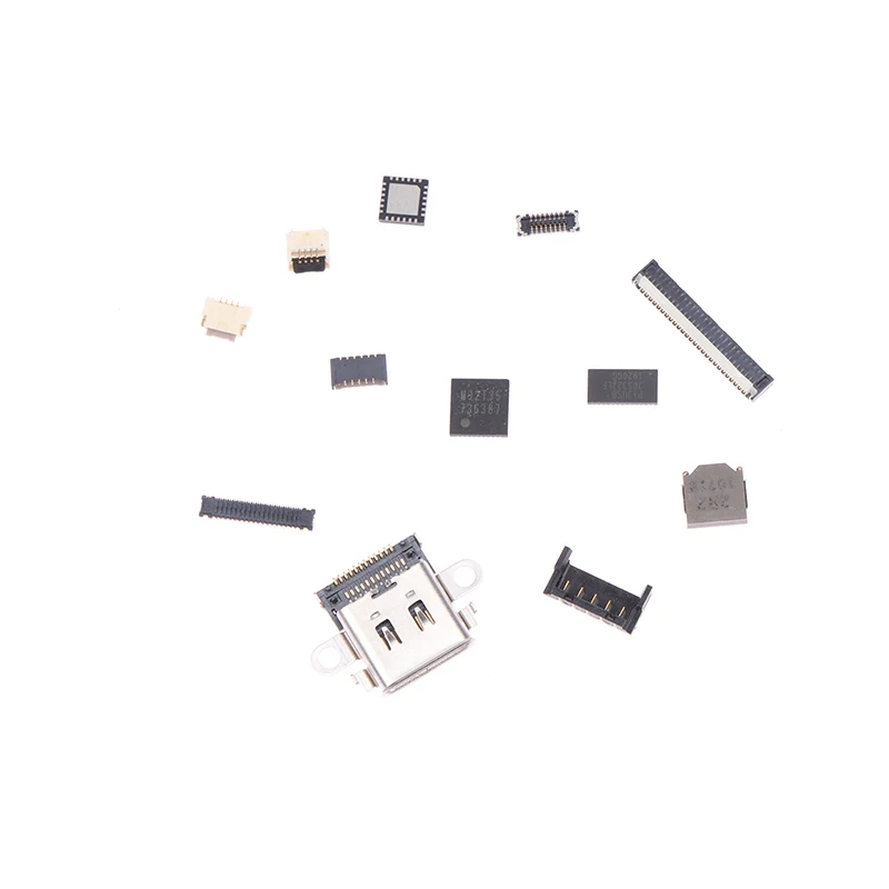 Motherboard Chip Type-C Charging Port 2R2 Coil Slide Card Slot Battery ZL Socket LCD Screem FPC Connector For Switch