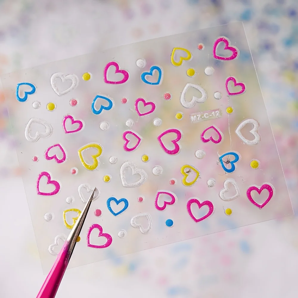 90 feuilles d'autocollants pour ongles en plastique Durable pour femmes, mélange de fleurs de printemps, autocollants pour Nail Art, auto-adhésifs 3D hypoallergéniques