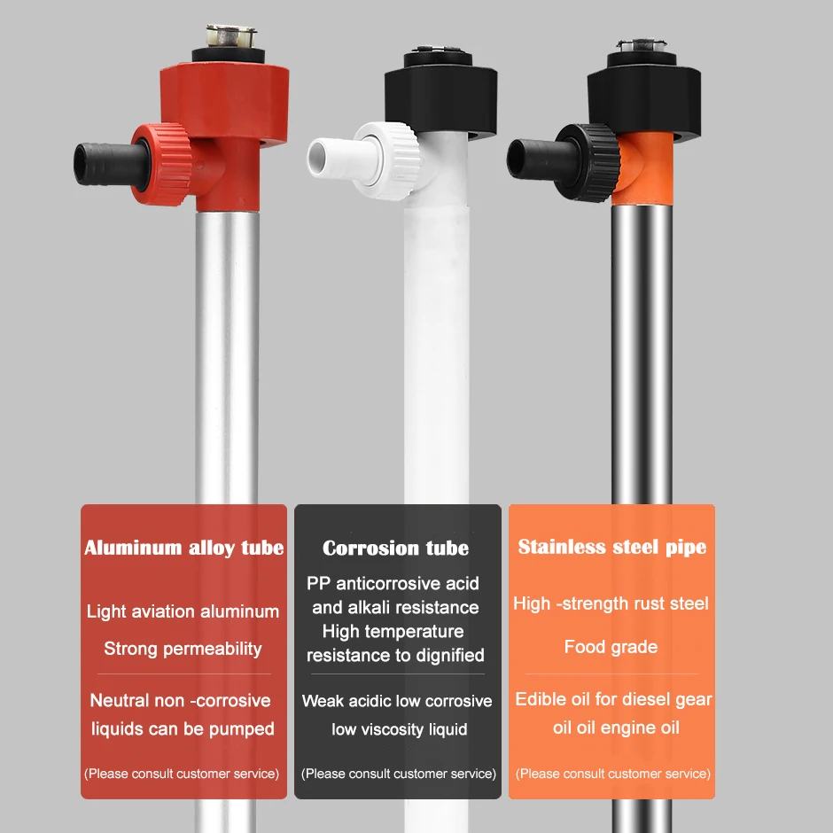 Fuel Transfer Pump for Diesel Kerosene 220V Bucket-type electric oil pump Corrosion-resistant liquid pump Refueling barrel pump