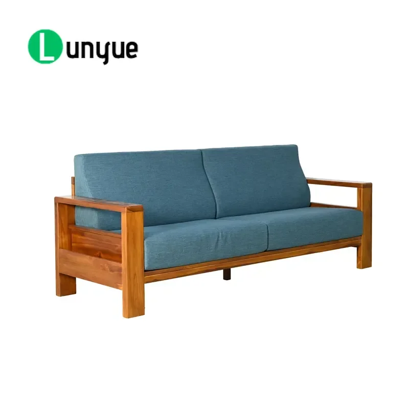 Classic Nordic 3 Seat Frame Sofa Modular Furniture Simple Style for Hotel Living Room