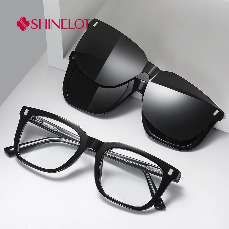 

97751 3-слойный зеркальный набор, мужские новые солнцезащитные очки на клипсе, поляризационные магнитные солнцезащитные очки, мужские классические очки