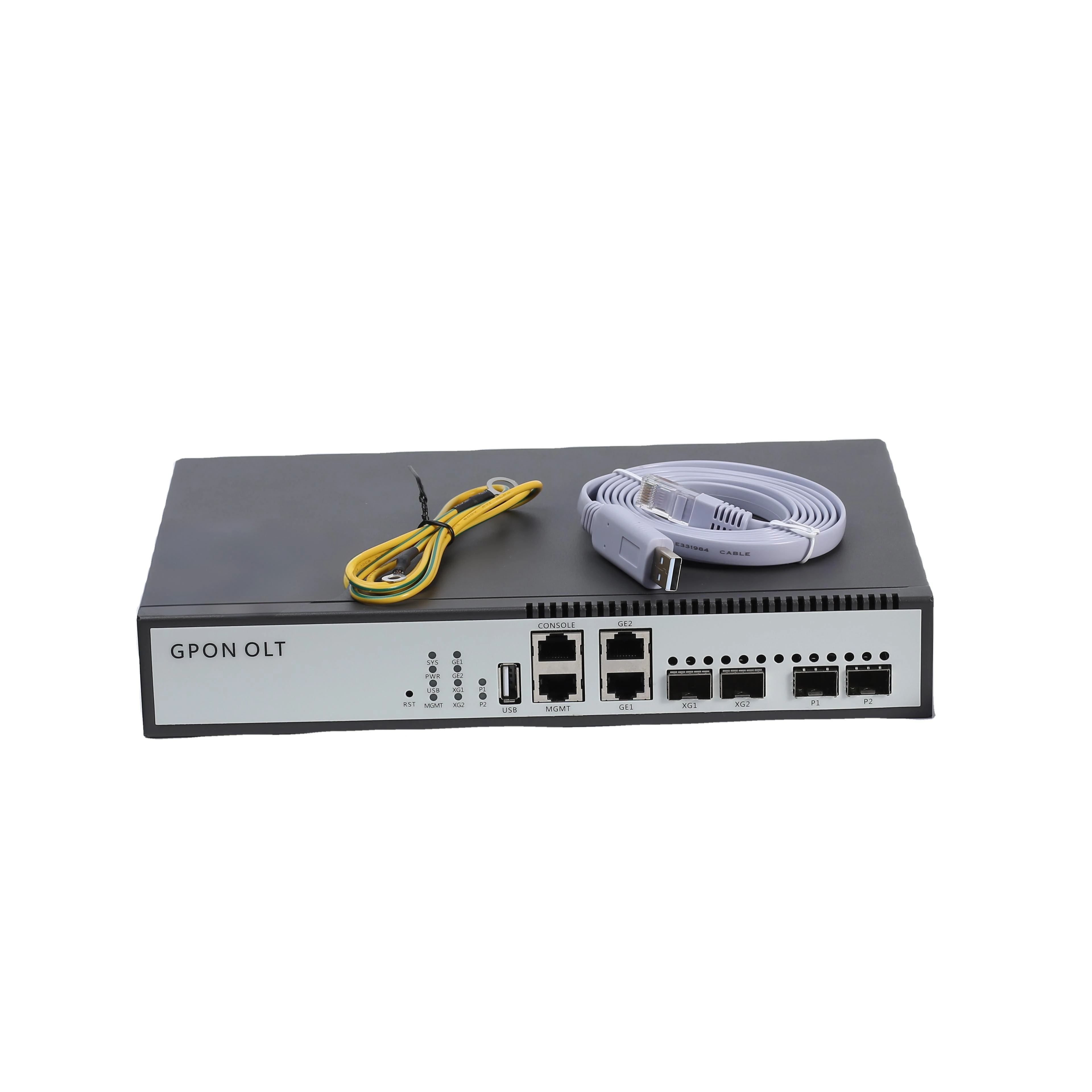 

HiOSO HA7302G-N Without PON Module Mini 2PON GPON OLT FTTH Fttx Solutions 2GE LAN 10G SFP+ UPLINK NEW Fiber Optic Equipment