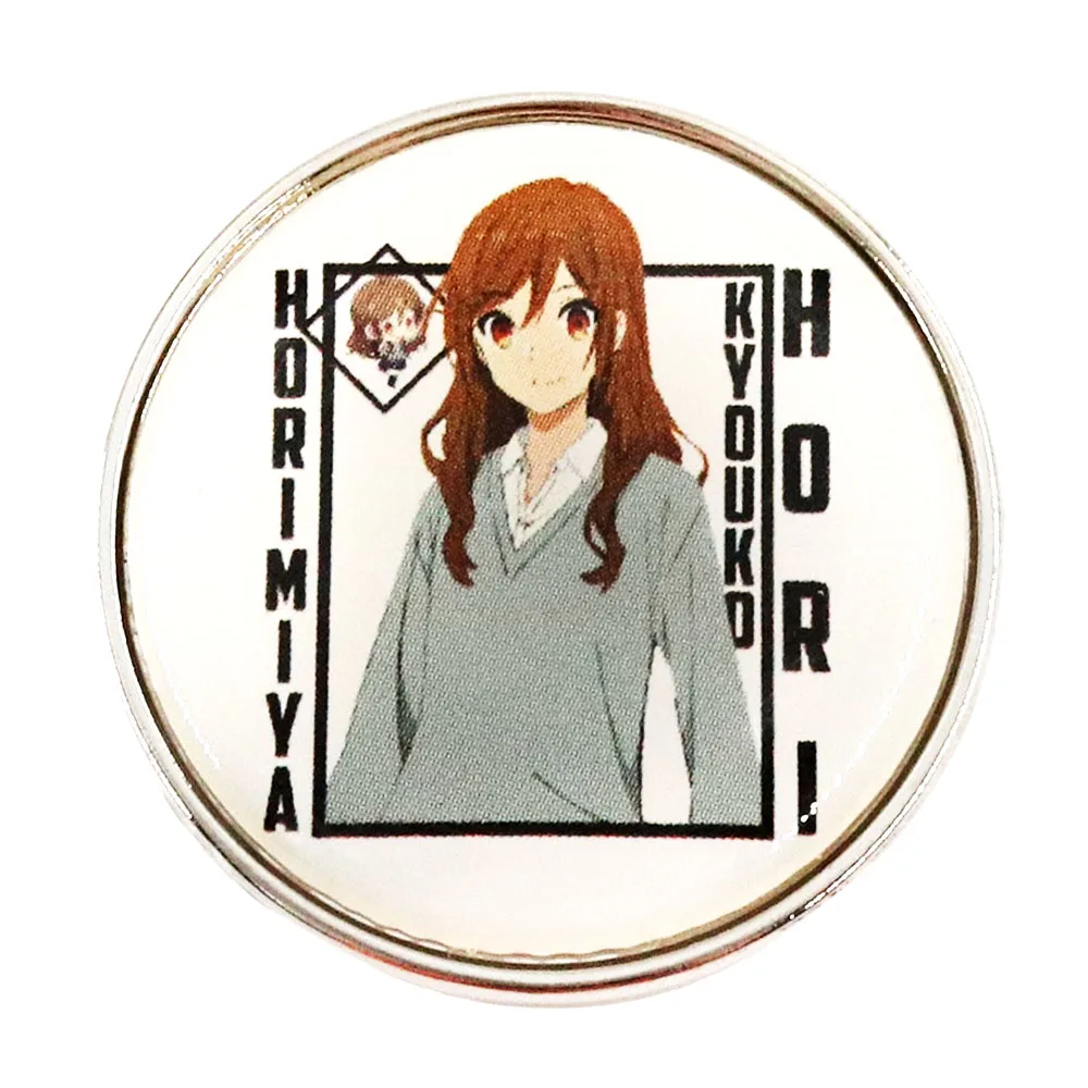 Hori San To Miyamura Kun Badges Cute Kyoko Hori Brooch Fans Collection Otaku Gift Accessories