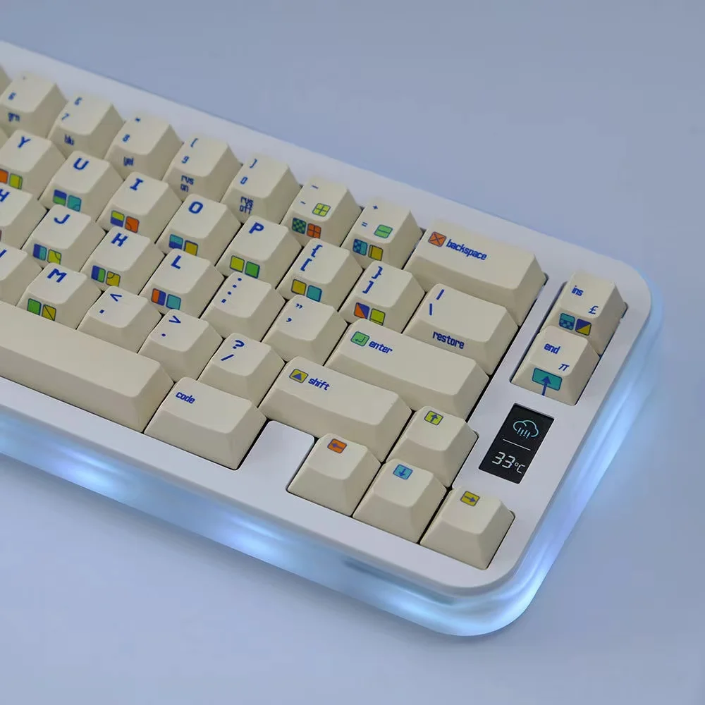 Barra de espaço dividida do teclado, Keycap C64, perfil cereja, PBT, PBT, sublimação da tintura, teclado do jogo do MX, 1 grupo