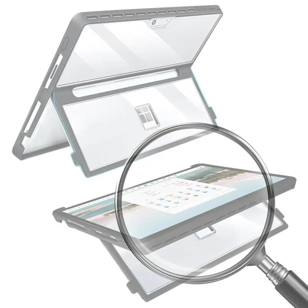 

Чехол для Microsoft Surface Pro 11, 10, 9, 8, 13 дюймов, противоударный защитный чехол, совместимый с клавиатурой Type Cover