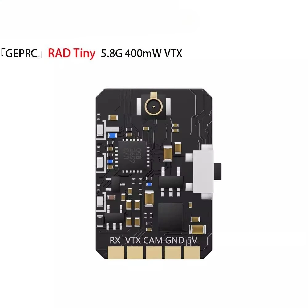 

GEPRC RAD крошечный 5,8G 400 МВт VTX машина для пересечения скорости PFV передача изображения OSD параметр настройки передатчик аксессуары для дронов