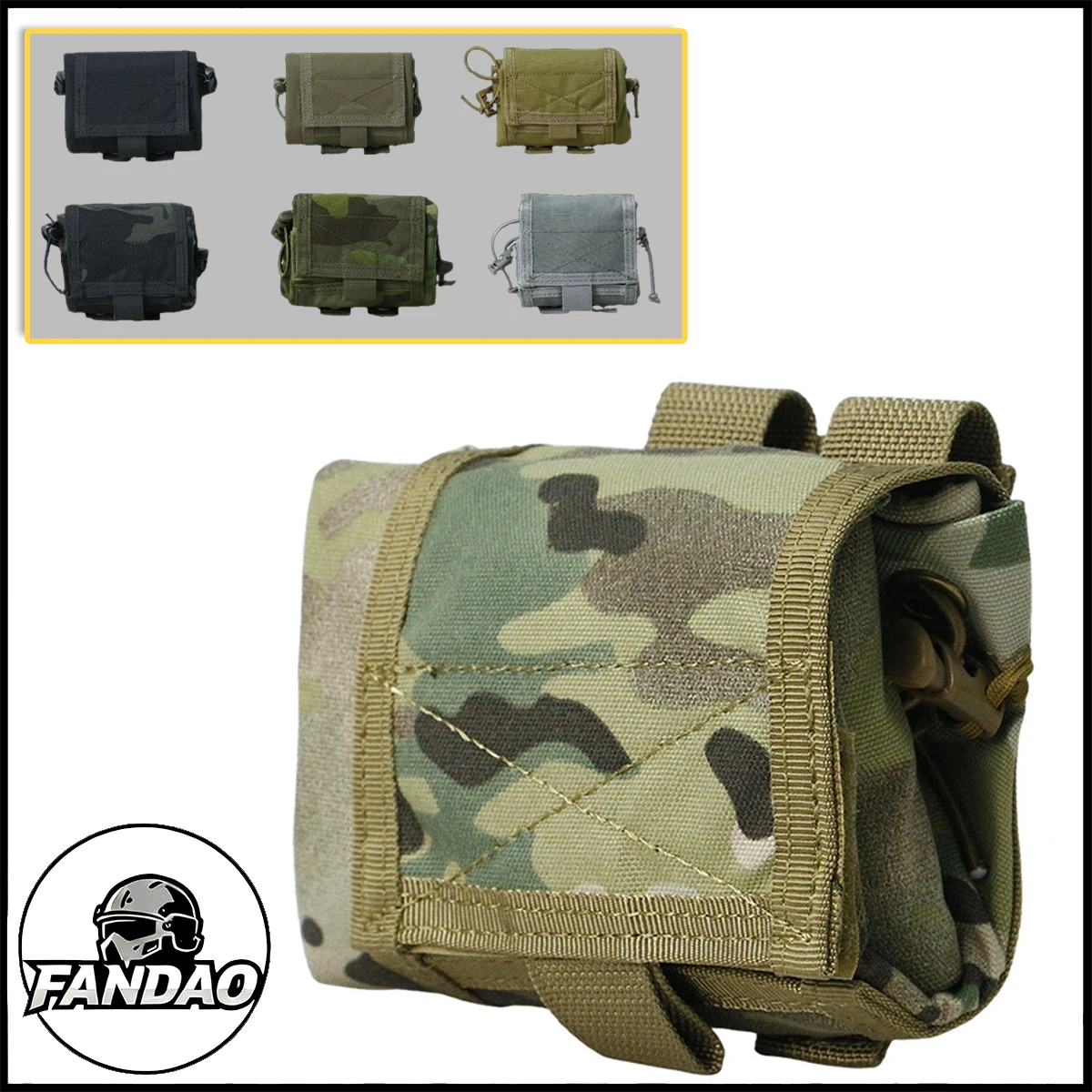 

Foldable Recovery Bag Multi Tactical MOLLE Accessory Pouch Outdoor Storage Bag for Airsoft Shooting Camping Hiking Hunting Gear