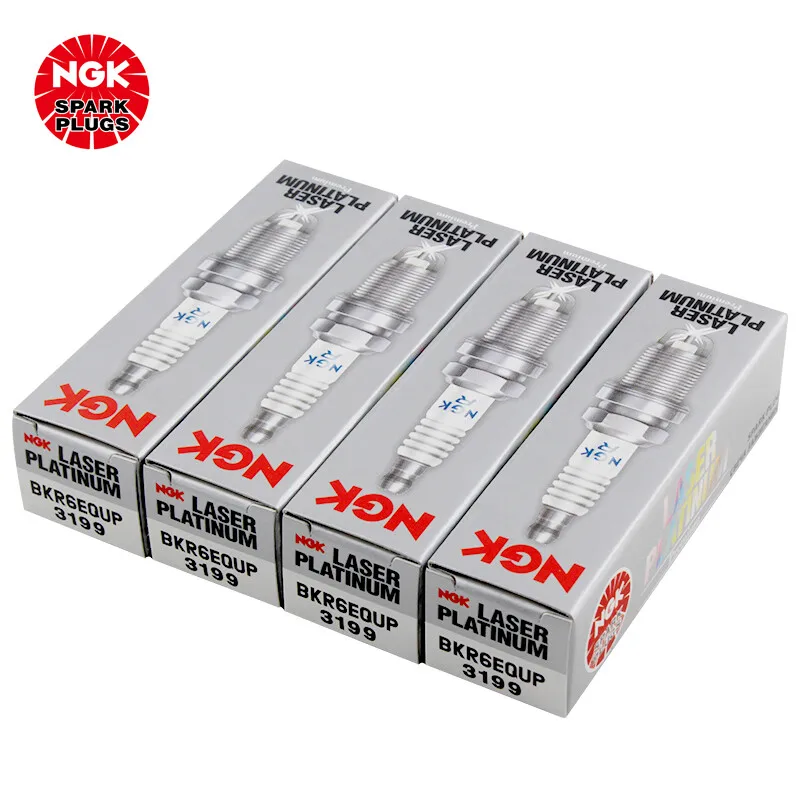 NGK Automotive Single Platinum Spark Plug BKR6EQUP 3199 is suitable for A8 Porsche Bentley(4PCS)