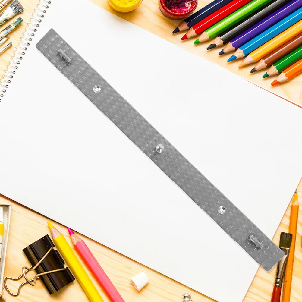 2Pcs Metal Animation Peg Bar 3-Pin Pegbar Positioning Ruler Fixing Animation Drawing Paper Supply Pegbar Position Tool