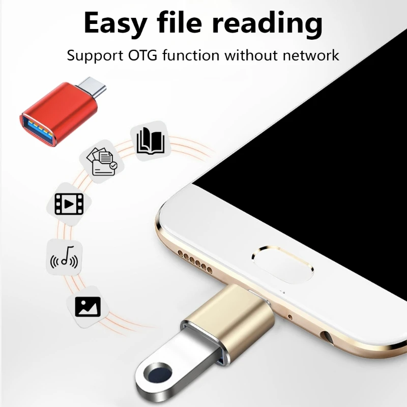 M17B Адаптер OTG типа C к USB3.0 Адаптер USB C «папа» к USB-мама