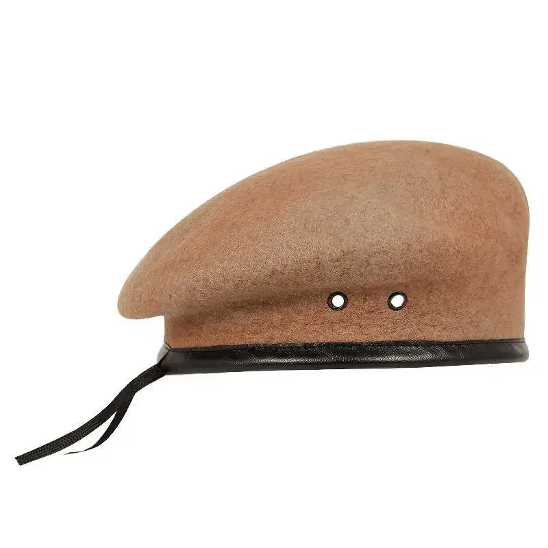 Solid Berets Stylish SimpleWool Mens Woolen Outdoor Breathable Soldier Training Caps Shopping Headwear