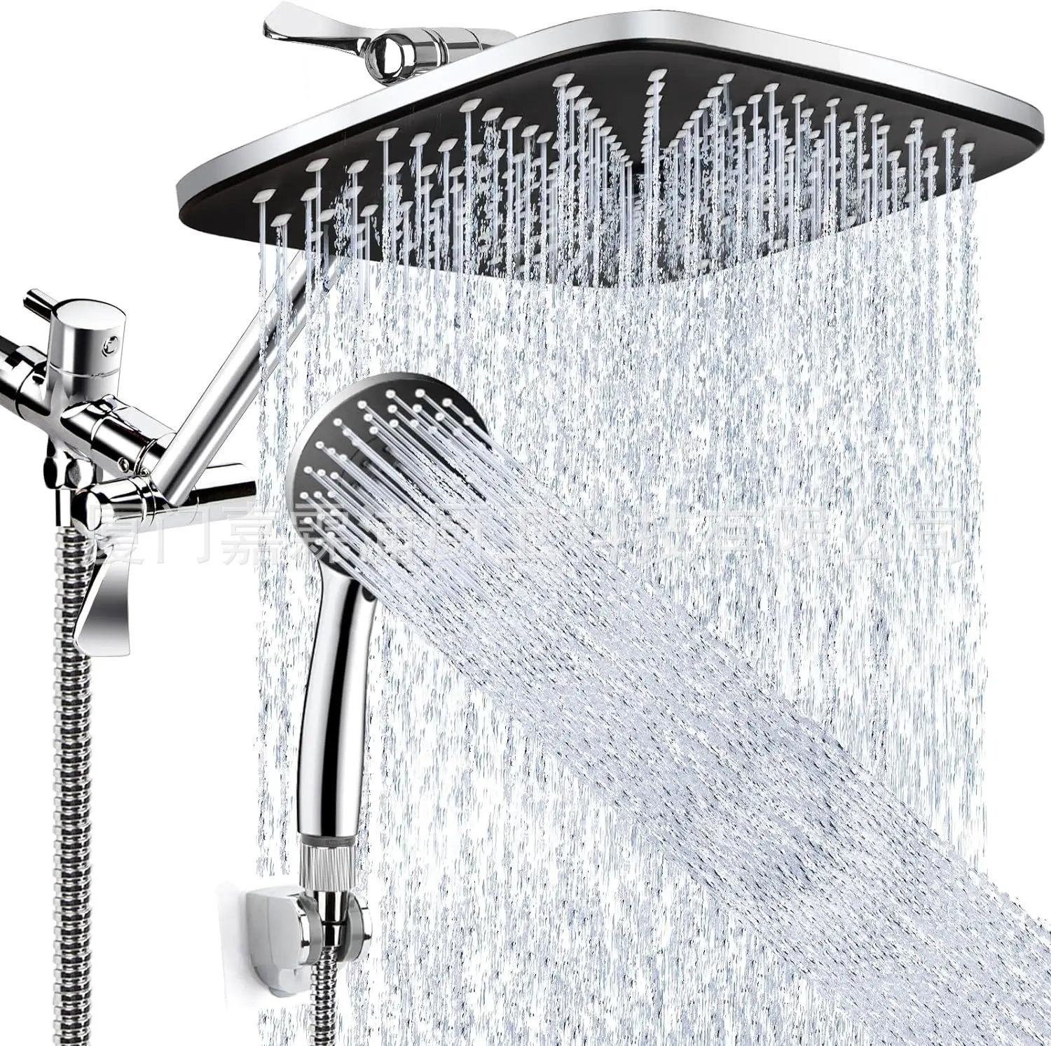 

Cross-border American 6-function Handheld Shower Set, Pressurized Shower 12-inch Top Spray Head, Foreign Trade