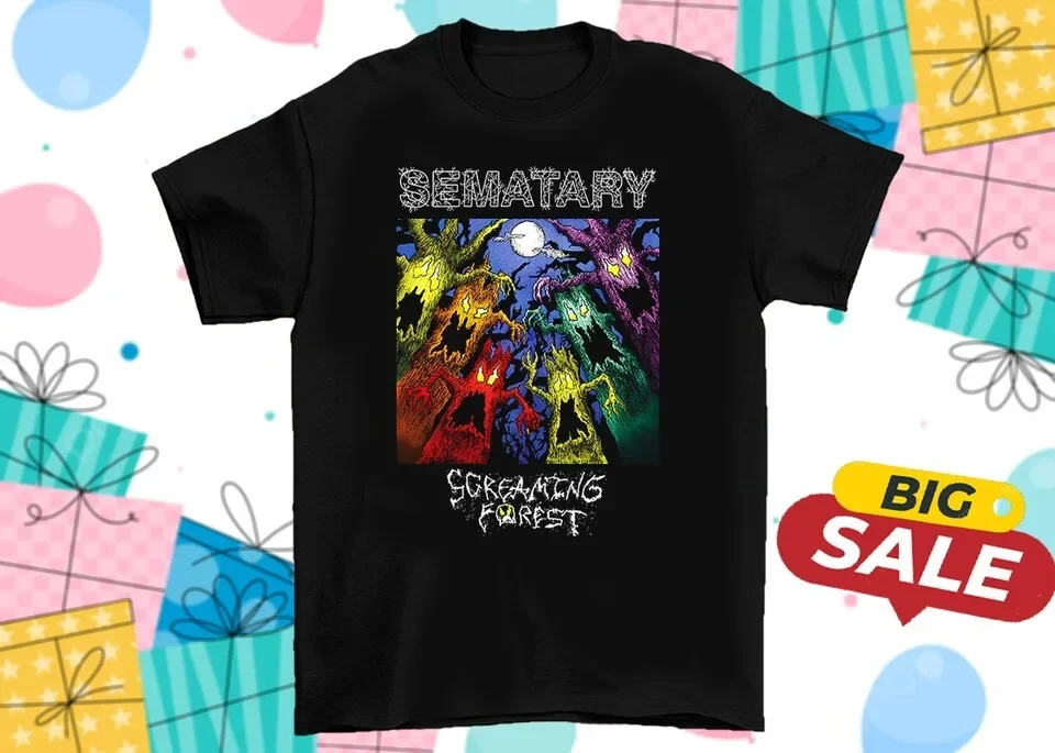 SEMATARY SCREAMING FOREST Tour Shirt Unisex Cotton For Adult Tee All Si