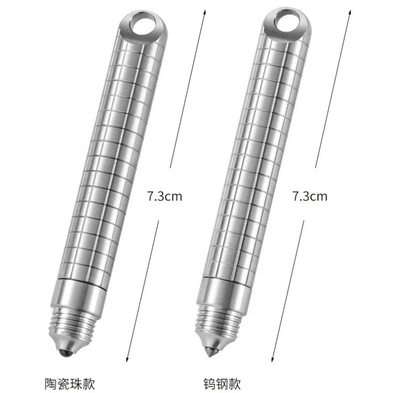 Długopis taktyczny ze stopu tytanu wielofunkcyjny młotek do zbicia szyby ratunkowy polujący na kemping narzędzia EDC na zewnątrz szkoła pióro do