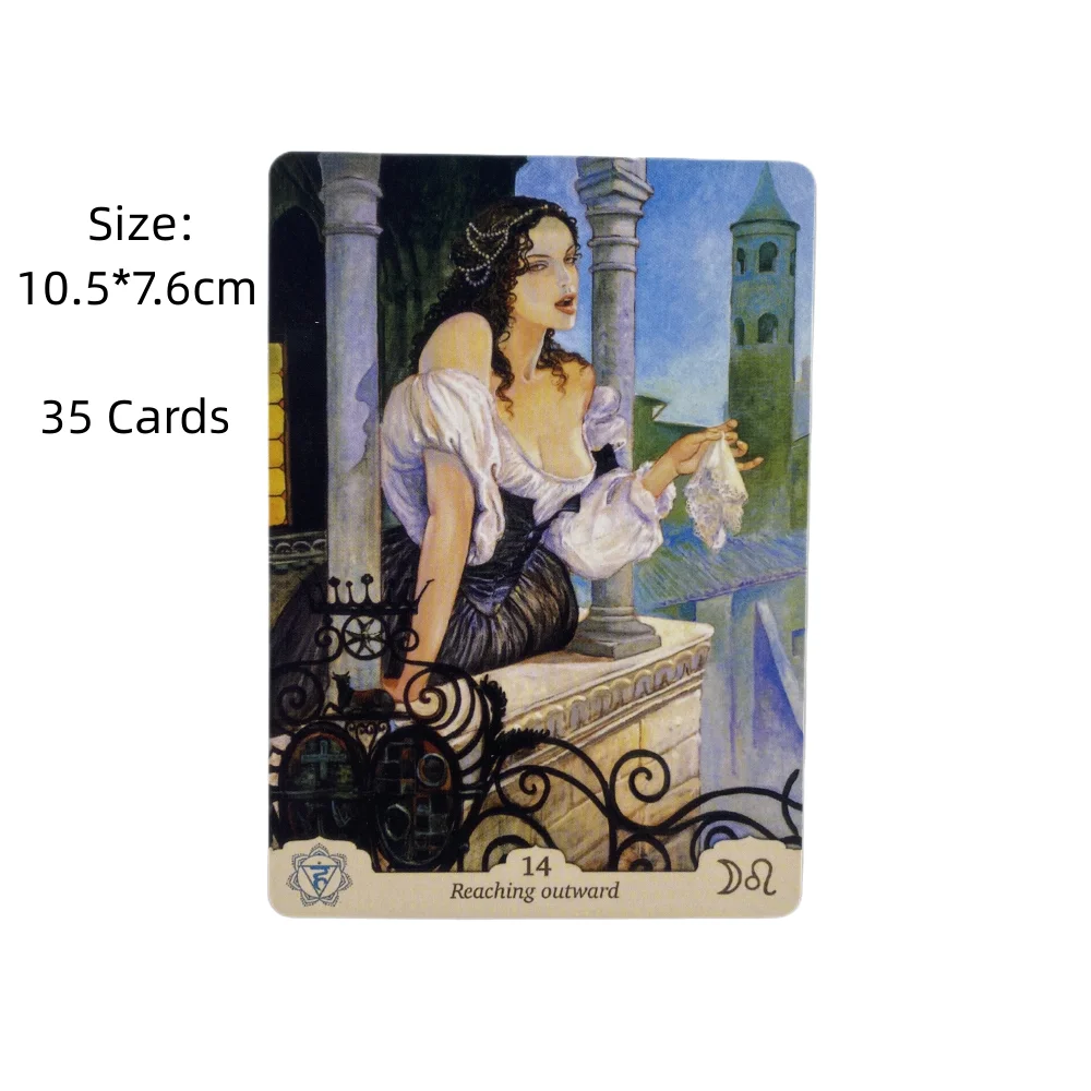 Chakras Manara Oracle Cards Deck Tarot English Visions Divination Edition Brettspielkarten Spiele – Detail 4