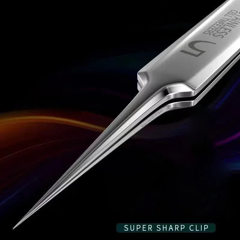 ステンレス鋼の黒ずみ除去ピンセットニキビクリップニキビ針スキンクリーニングツール美容細胞ケア用