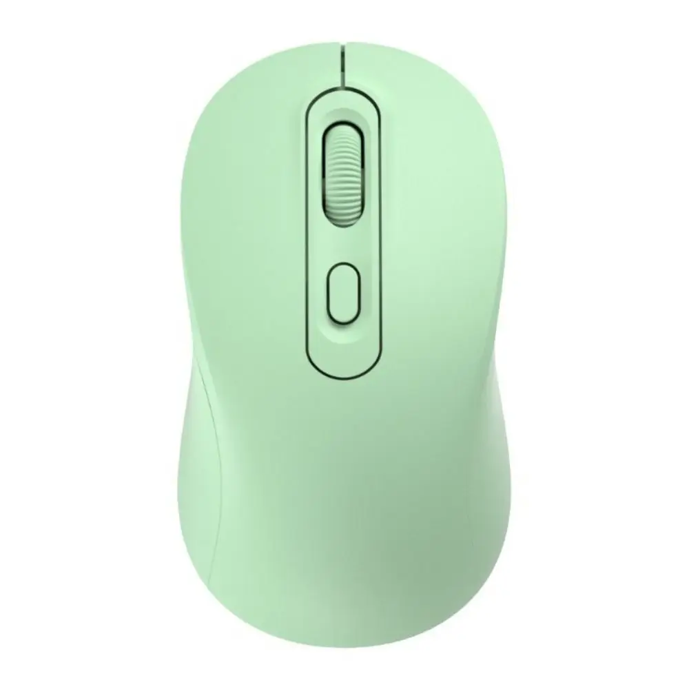 2.4Ghz+BT5.2 Macaron Wireless Mouse Type-C 1600DPI Ergonomics Wireless Mouse Rechargeable Noiseless Morandi Wireless Mouse