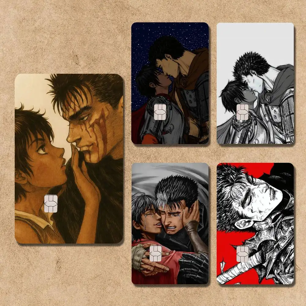 

Comic Cool B-Berserk-S Guts Casca Card Stickers Credit Visa Debit Bank Charge Card Bus Metro Waterproof Sticker Decal Decoration