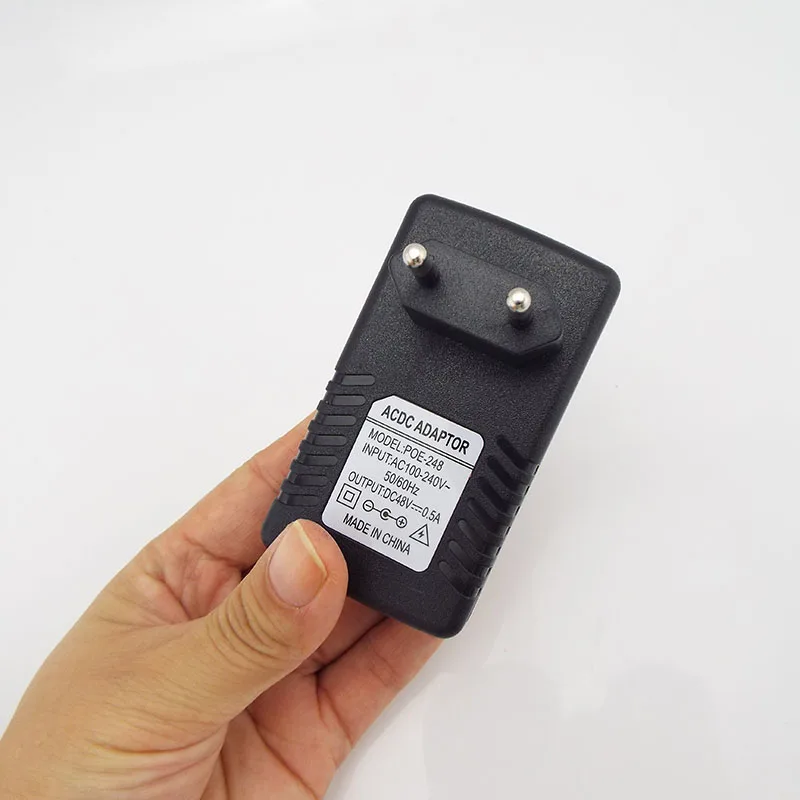 DC 48V 0.5A 24W Poe Power Supply Adapter Injector Switch For Wifi Wall Plug IP Camera CCTV Surveillance US/EU Plug C6