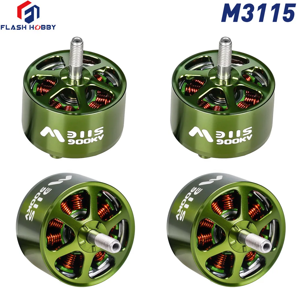 4 Pieces FLASHHOBBY Mars M3115 Brushless Motor 900KV 3-6S LiPo for FPV Freestyle Long Range DIY Parts thumbnail 5