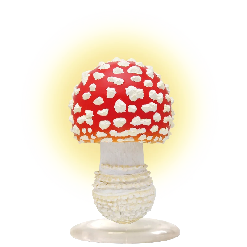 KITAN CLUB Original Gashapon Capsule Toys Figure Kawaii Mushroom LED Light Keychain Cute Miniature Anime Desktop Decor