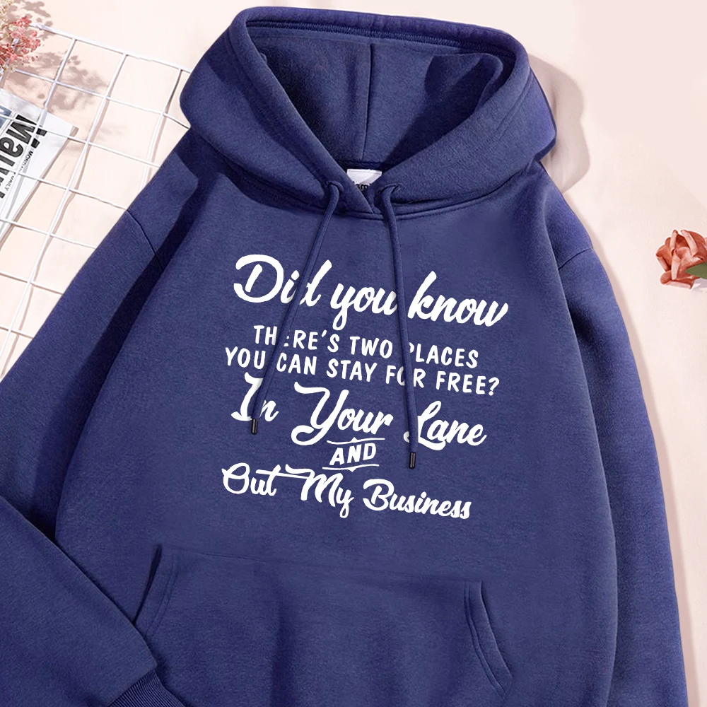 

Did You Know There's Two Places Letter Hoodie Man Autumn New Fleece Hoodies Casual Oversize Pullover Soft Comfortable Hoody Tops