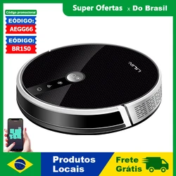 (Código:AEGG66) Robô aspirador de pó LILIN C30B,rota de mapa AI,partição superinteligente,com memória,controle de app WiFi, sucção forte 6000Pa,esfregão úmido inteligente, desinfecção,funciona com Alexa e Google Home