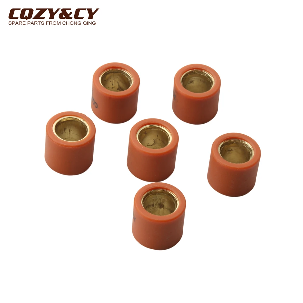 6pc Variator Racing Roller Weights 19x17mm 9g 13g For Piaggio Fly Fly150 Liberty X8 Street Eu2 150cc 4T Engine Parts