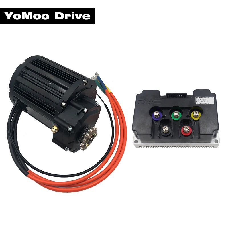 Powerful 4000W V3 QS138 90H 110kmh Mid-Drive Motor With Nanjing Fardriver ND72680 V2 Controller For Electric Motorcycle