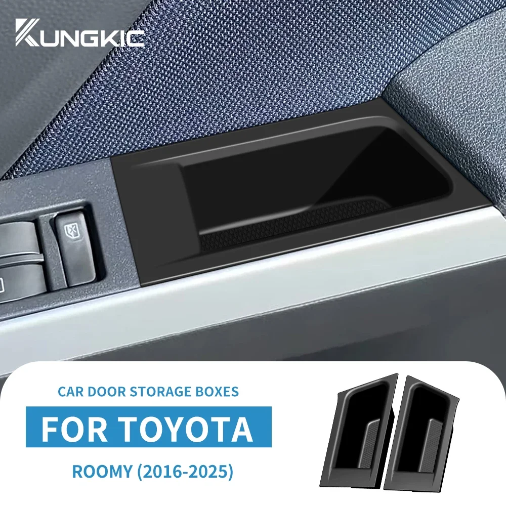 For TOYOTA Roomy Custom 2016-2025 Silicone Door Handle Storage Box Holder Side Armrest Organizer Tray