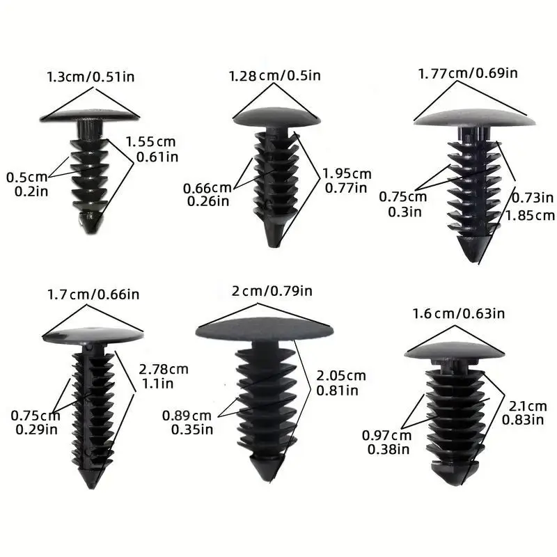 Juego de caja de 140 Uds., hebilla de remache adecuada para fijar el techo y el maletero, Clip de fijación del parachoques, Panel de revestimiento interior de puerta de coche