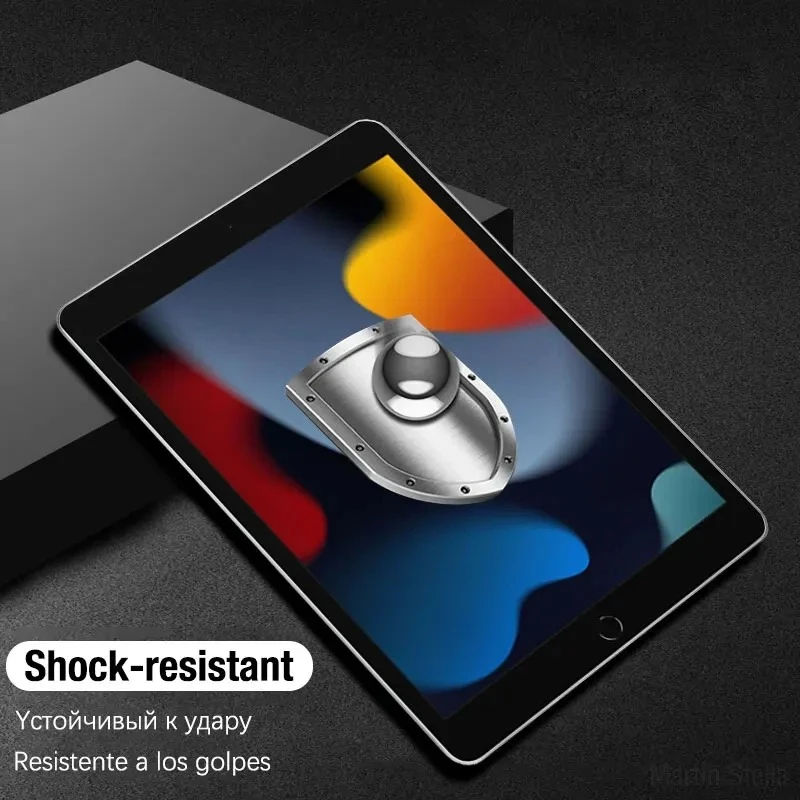 2 قطعة واقي للشاشة من الزجاج المقسى لجهاز iPad 10th الجيل 9th 8th 7th 6th 5th 10 9 8 7 6 5 4 3 2 10.9 10.2 9.7 فيلم