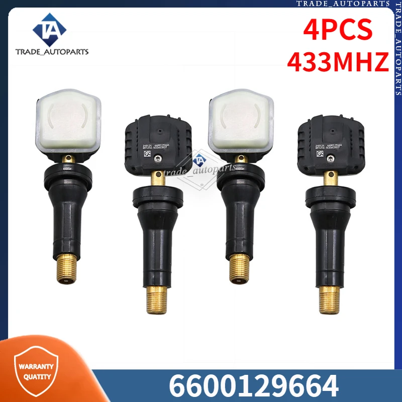 6600129664 Tire Pressure Monitor System Sensor 4PCS For 2020 2021 2022 2023 Geely BelGee Coolray Okavango TPMS SENSORS 433MHZ