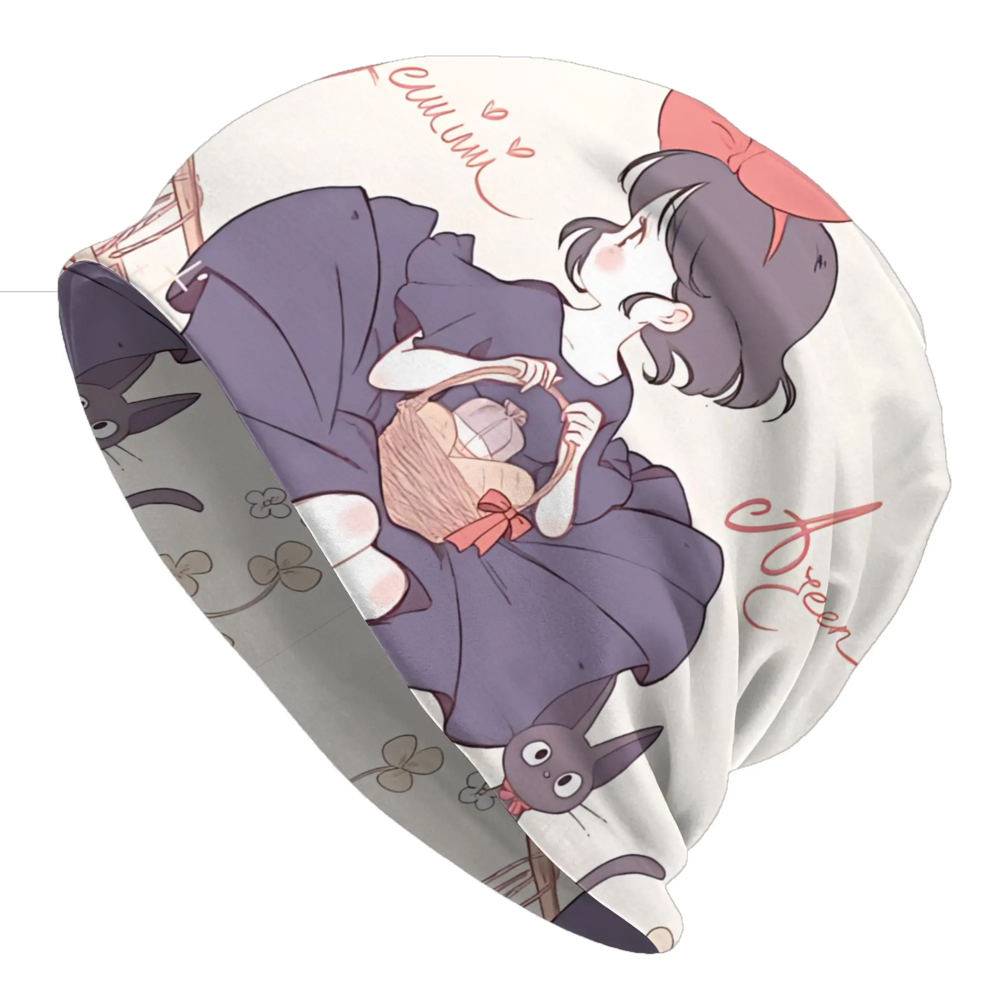 Anime Kikis Delivery Services Hat Thin Caps Men Women  Skullies Beanies Ski Caps Soft Bonnet Hats