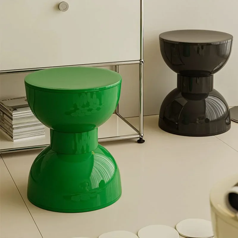 

Home Low Stool Entrance Door Shoe Changing Stool Plastic Simple Design Home Living Room Coffee Table Creative Round Stools
