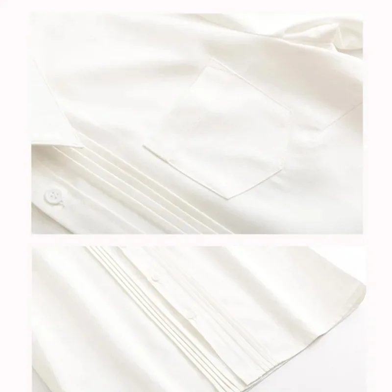 بلوزة طويلة الأكمام كاجوال للمدرسة قميص أبيض للطلاب JK موحدة نمط جامعة جزيرة الأحلام؛ 5'b، 8.v؛ #4