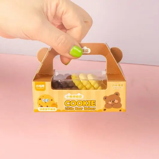 1 box Kawaii Cookie Series Styling Erasers Student Stationery Eraser Stationery Wholesale Kids Gift (SS-6077)