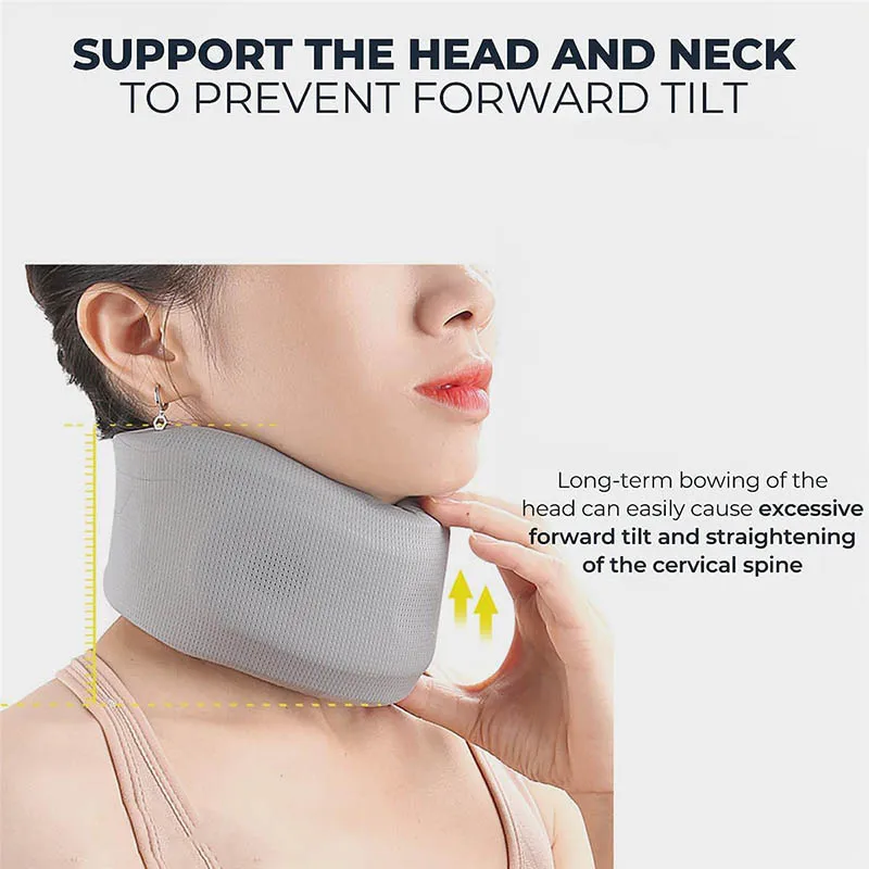 Soft Foam Neck Brace Cervical Collar Neck Support Pillow For Women Men Sleeping Travel Office gallery 4