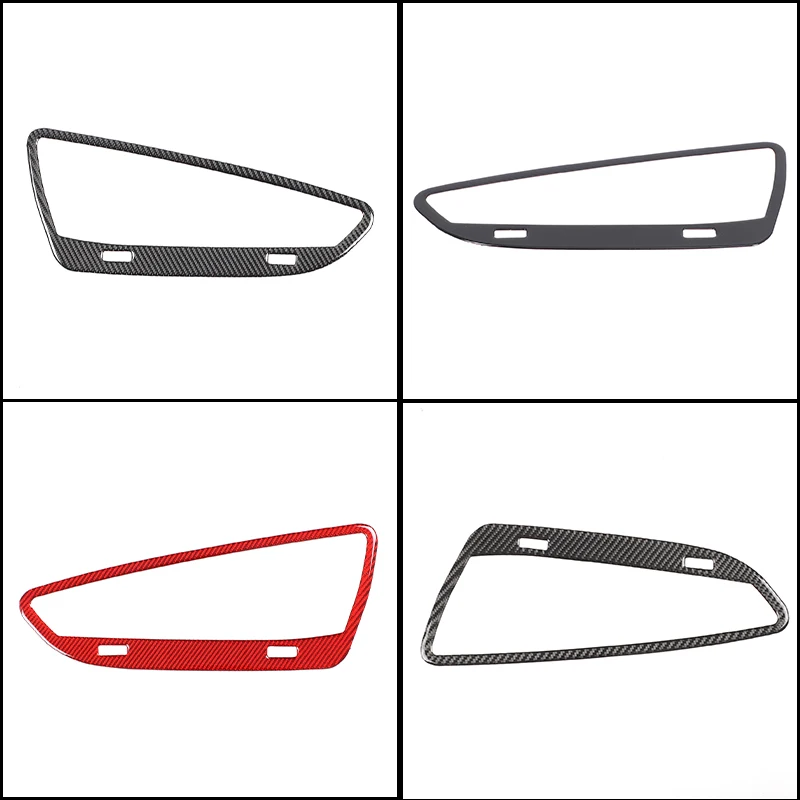 For Alfa Romeo 159/Brera/Spider 2004-2011 PVC/soft Carbon Fiber Car Center Control Air Outlet Frame Decorative Sticker