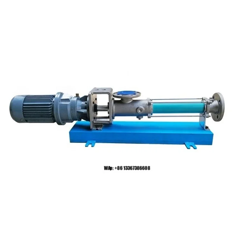 High Viscosity Thick Liquid Sewage Sludge Treatment Equivalent Netzsch Progressive Cavity Screw Pump