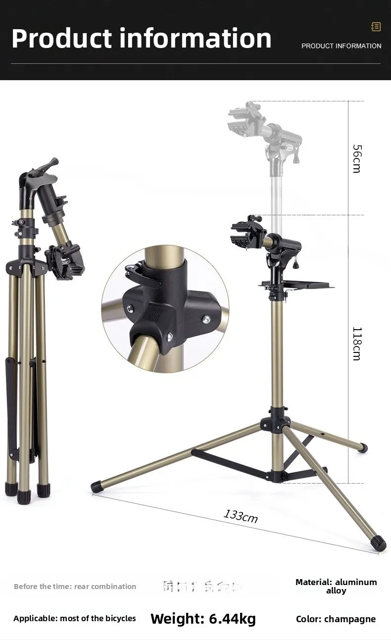 Rack de reparo de bicicletas Triângulo de bicicleta de estrada de montanha