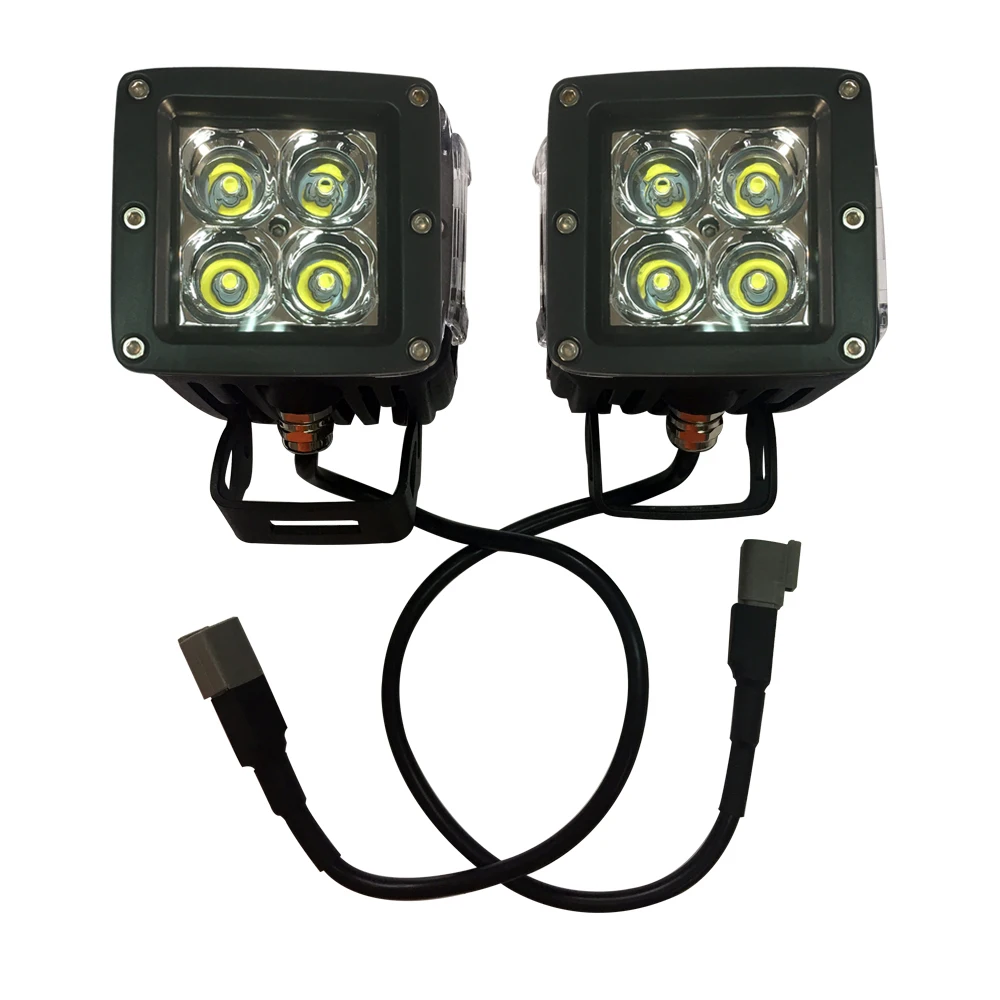 Lantsun J325 A-pillar led light bracket LED work light spotlight with bracket and wire for jeep for wrangler JK