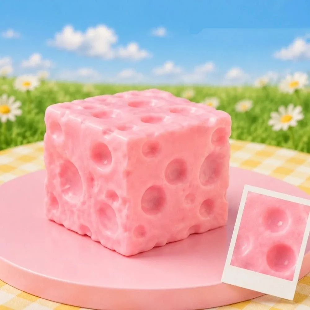 Creative Super Soft Cheese Squeeze Hand Relax Kneading Cheese Squishy Comfortable Elastic Slow Rebound Fidget Home Decoration