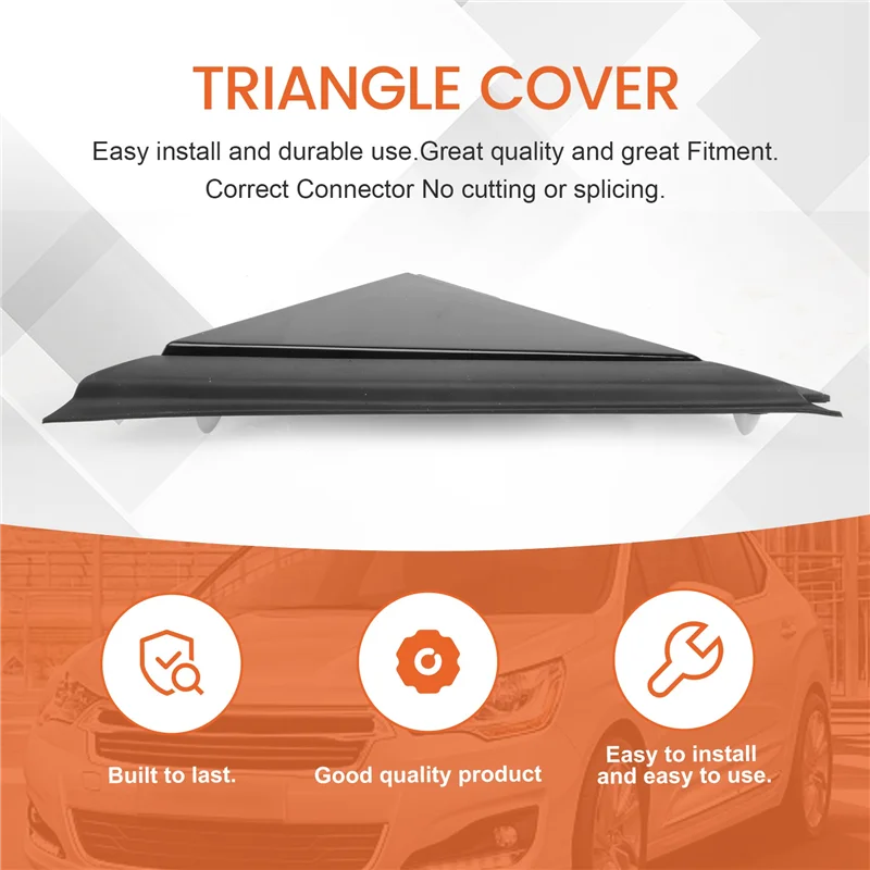 

Car Door Mirror Flag Cover Molding Triangle Cover For FIAT 500 2012-2019-ABQF