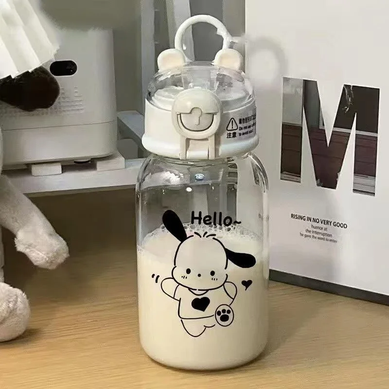 500ML Sanrio HelloKitty Transparent Straw Cup 1 500ML Sanrio HelloKitty Transparent Straw Cup 1