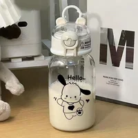500ML Sanrio HelloKitty Transparent Straw Cup 1