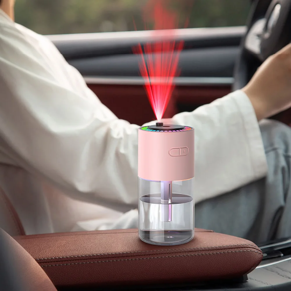 Mini humidificador de aire eléctrico USB, difusor de Aroma con luz nocturna colorida, fabricante de niebla para el hogar y el coche, humidificador de aromaterapia, 280ml