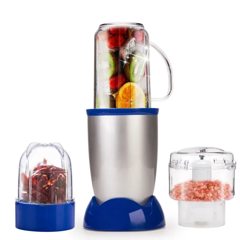 220V Household Mini Multifunctional Baby Food Machine Mini Mixer Milkshake Machine Meat Grinder Dry Grinding / Meat Three In One